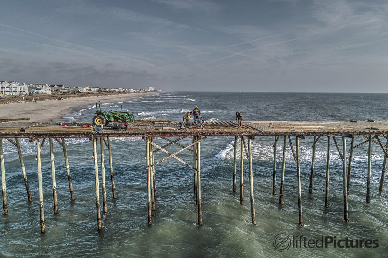 Deere on the Pier fine art print