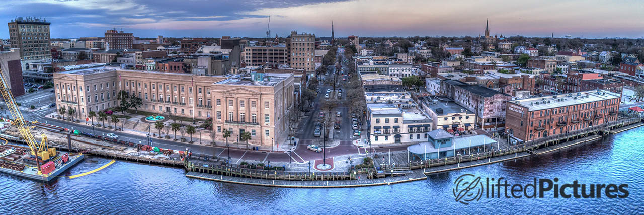 Water and Market Panorama fine art print